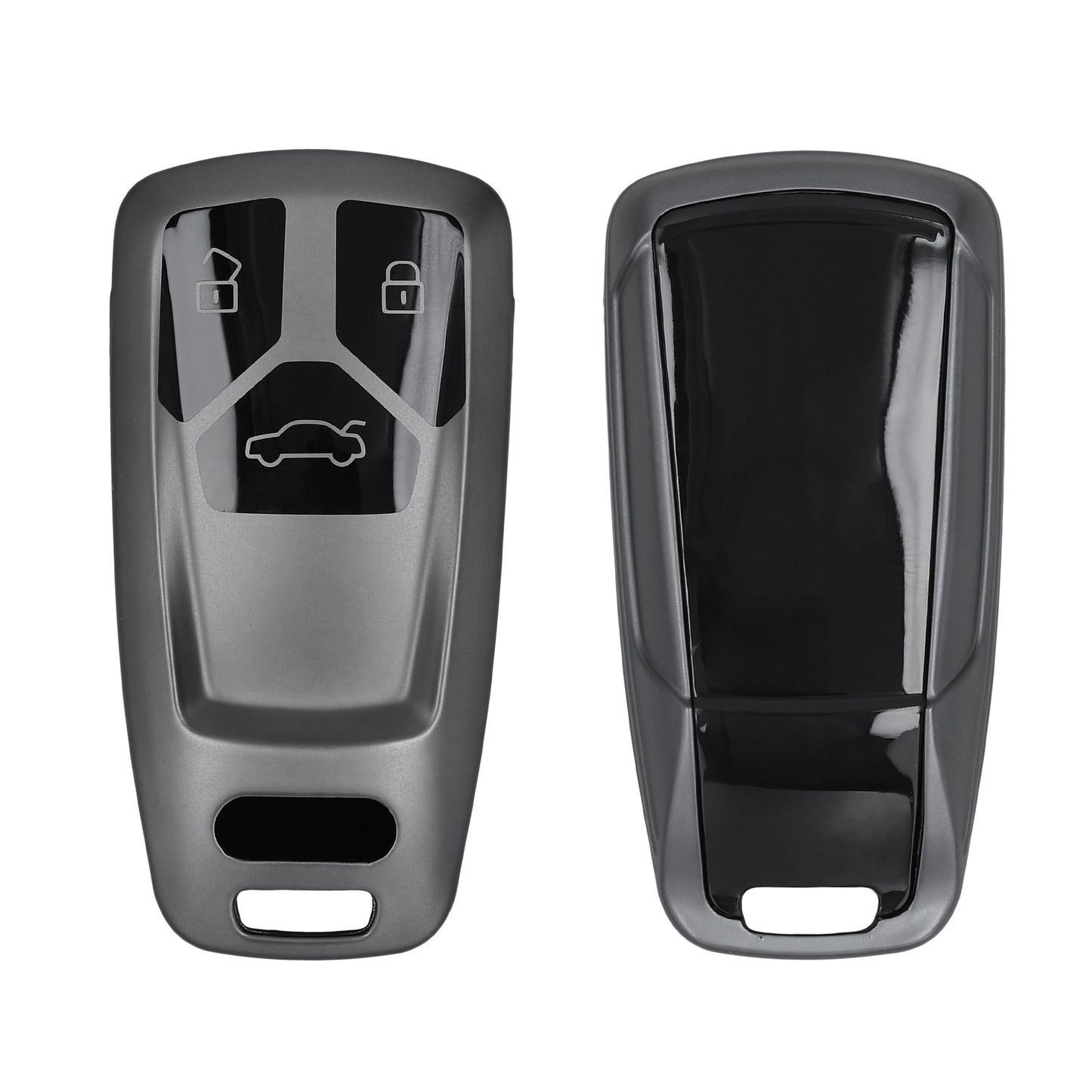 kwmobile Car Key Cover compatible with Audi 3-Button Smartkey Car Key (Keyless Go only) - Silicone Protective Cover