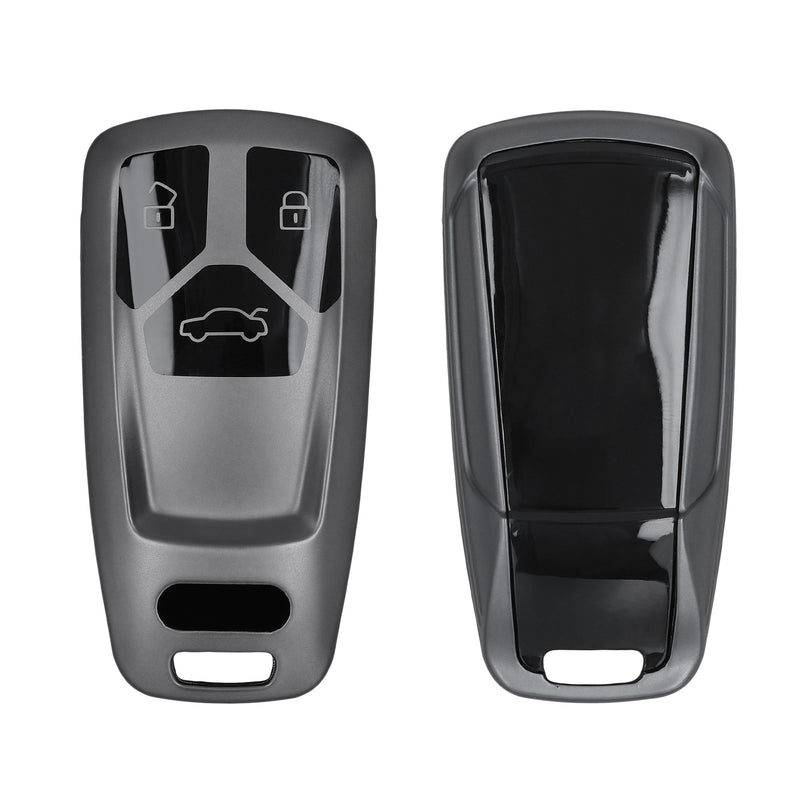 kwmobile Car Key Cover compatible with Audi 3-Button Smartkey Car Key (Keyless Go only) - Silicone Protective Cover