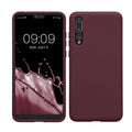 kwmobile Hülle kompatibel mit Huawei P20 Pro Hülle - gummierte TPU Silikon Handyhülle - Schutzhülle für kabelloses Laden - Case in Bordeaux Violett Bordeaux Violett  