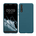 kwmobile Hülle kompatibel mit Huawei P20 Pro Hülle - gummierte TPU Silikon Handyhülle - Schutzhülle für kabelloses Laden - Case in Petrol matt Petrol matt  