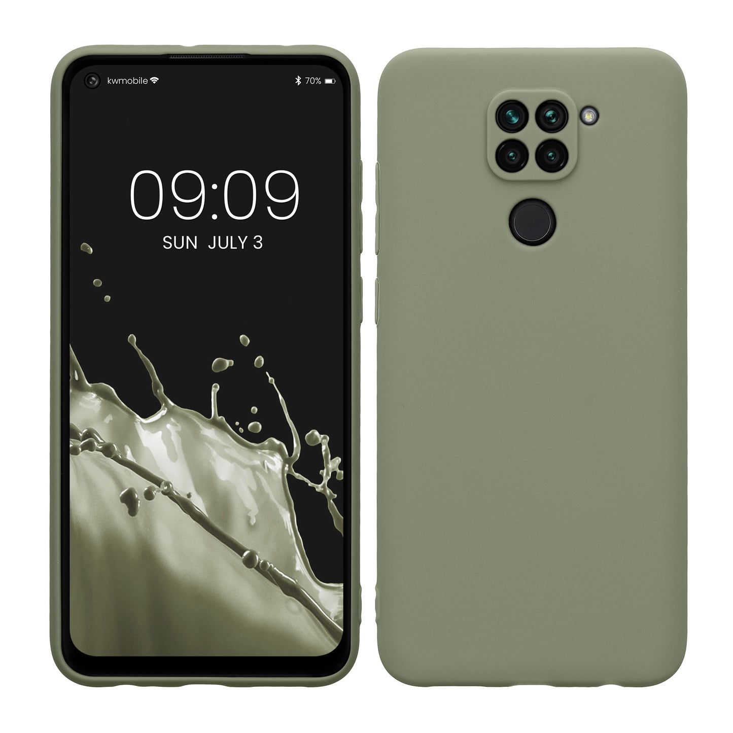kwmobile Phone Case for Xiaomi Redmi Note 9 - Soft Silicone Cover - Protective Case