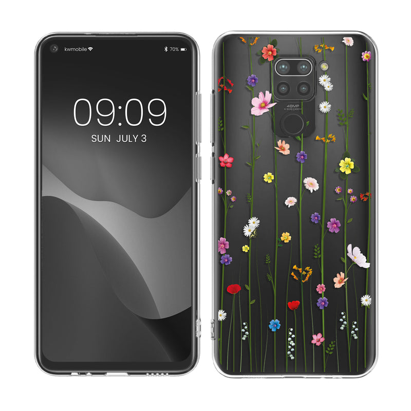 kwmobile Case Compatible with Xiaomi Redmi Note 9 - Transparent Silicone Case