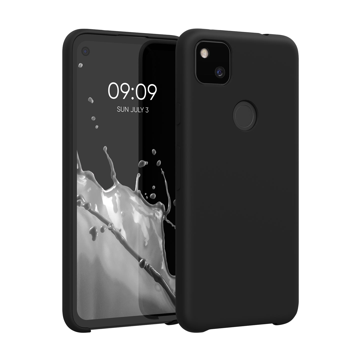 kwmobile Phone Case for Google Pixel 4a - Silicone Case - Wireless Charging - Protective Cover