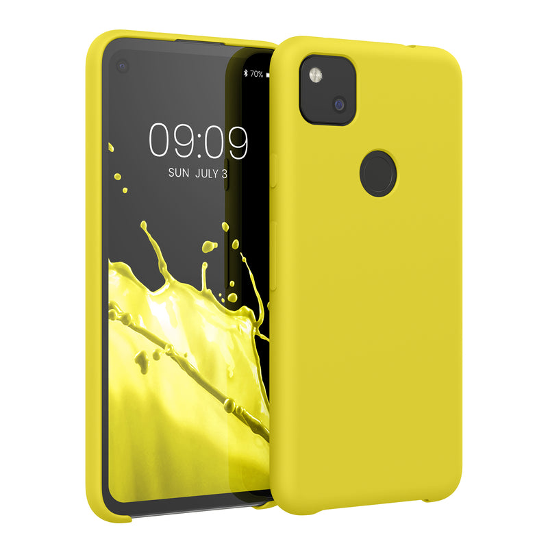 kwmobile Phone Case for Google Pixel 4a - Silicone Case - Wireless Charging - Protective Cover
