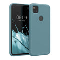 kwmobile Case Compatible with Google Pixel 4a Case Rubberized Silicone Phone Case Protective Cover for Wireless Charging Case