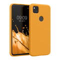 kwmobile Case Compatible with Google Pixel 4a Case Rubberized Silicone Phone Case Protective Cover for Wireless Charging Case