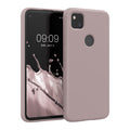 kwmobile Case Compatible with Google Pixel 4a Case Rubberized Silicone Phone Case Protective Cover for Wireless Charging Case
