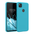 kwmobile Case Compatible with Google Pixel 4a Case Rubberized Silicone Phone Case Protective Cover for Wireless Charging Case