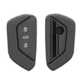 kwmobile Car Key Cover Compatible with VW Golf 8 3-Button Car Key - Key Fob Cover Don't Touch My Key
