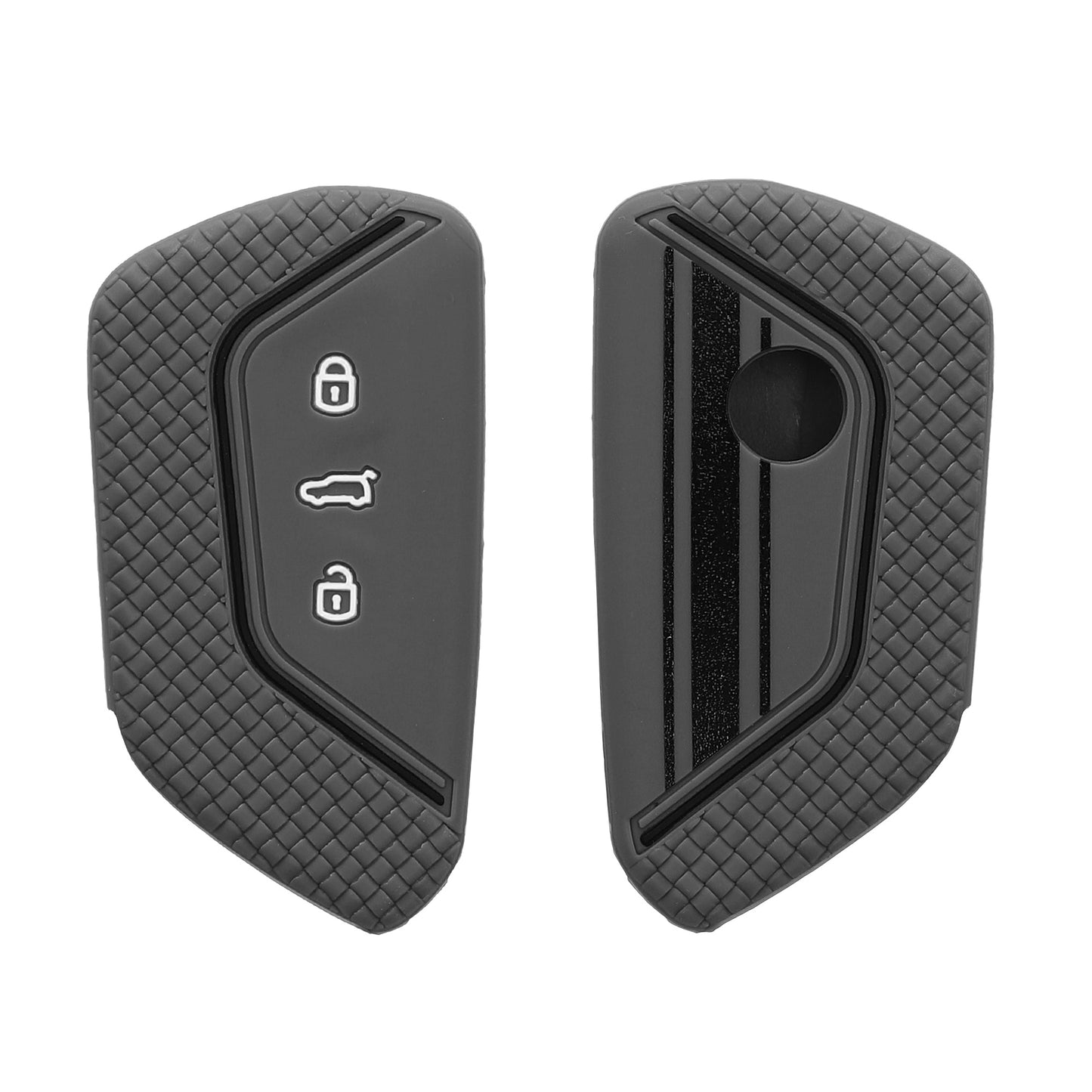 kwmobile Car Key Cover Compatible with VW Golf 8 3-Button Car Key - Key Fob Cover Don't Touch My Key