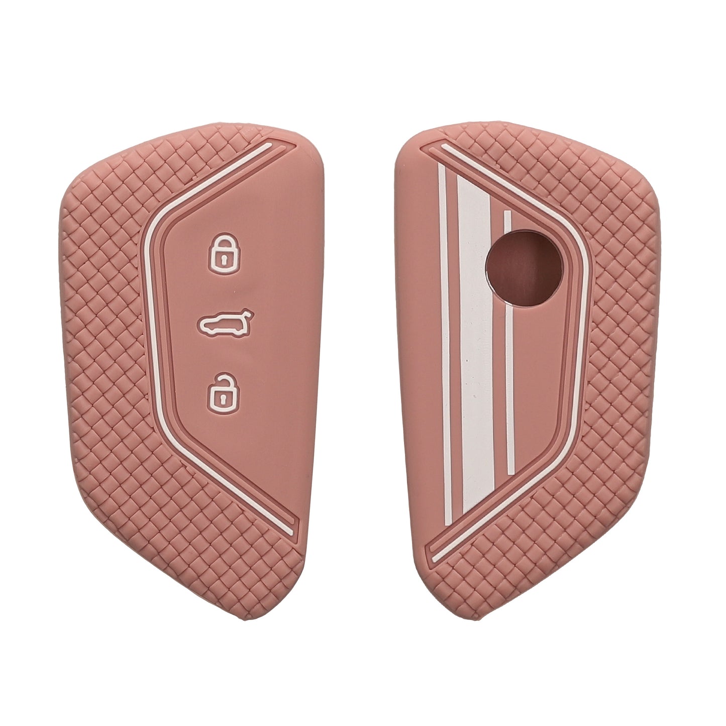 kwmobile Car Key Cover Compatible with VW Golf 8 3-Button Car Key - Key Fob Cover Don't Touch My Key