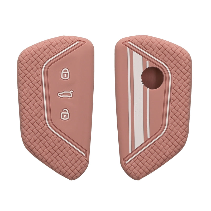 kwmobile Car Key Cover Compatible with VW Golf 8 3-Button Car Key - Key Fob Cover Don't Touch My Key