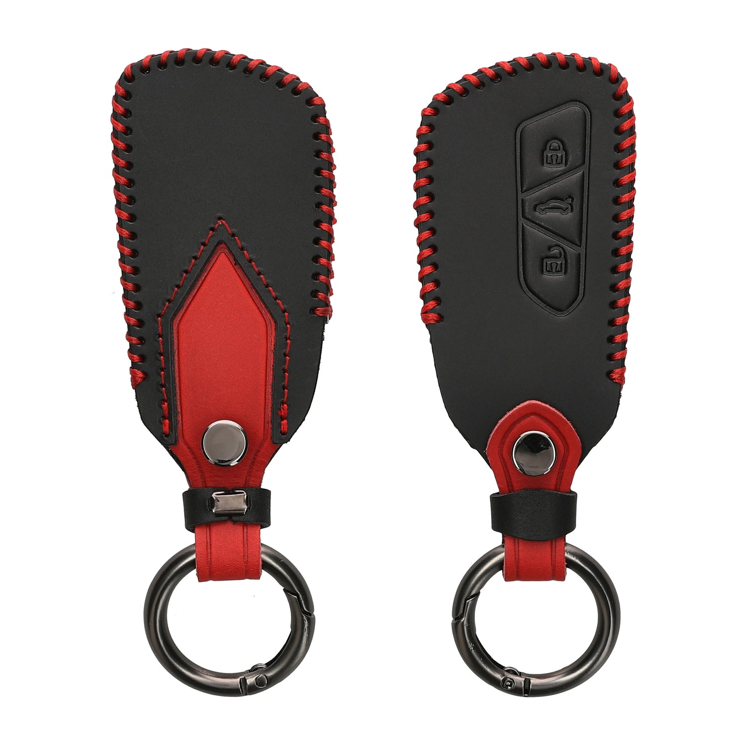 kwmobile Car Key Cover Compatible with VW Golf 8 3-Button Car Key - Key Fob Cover