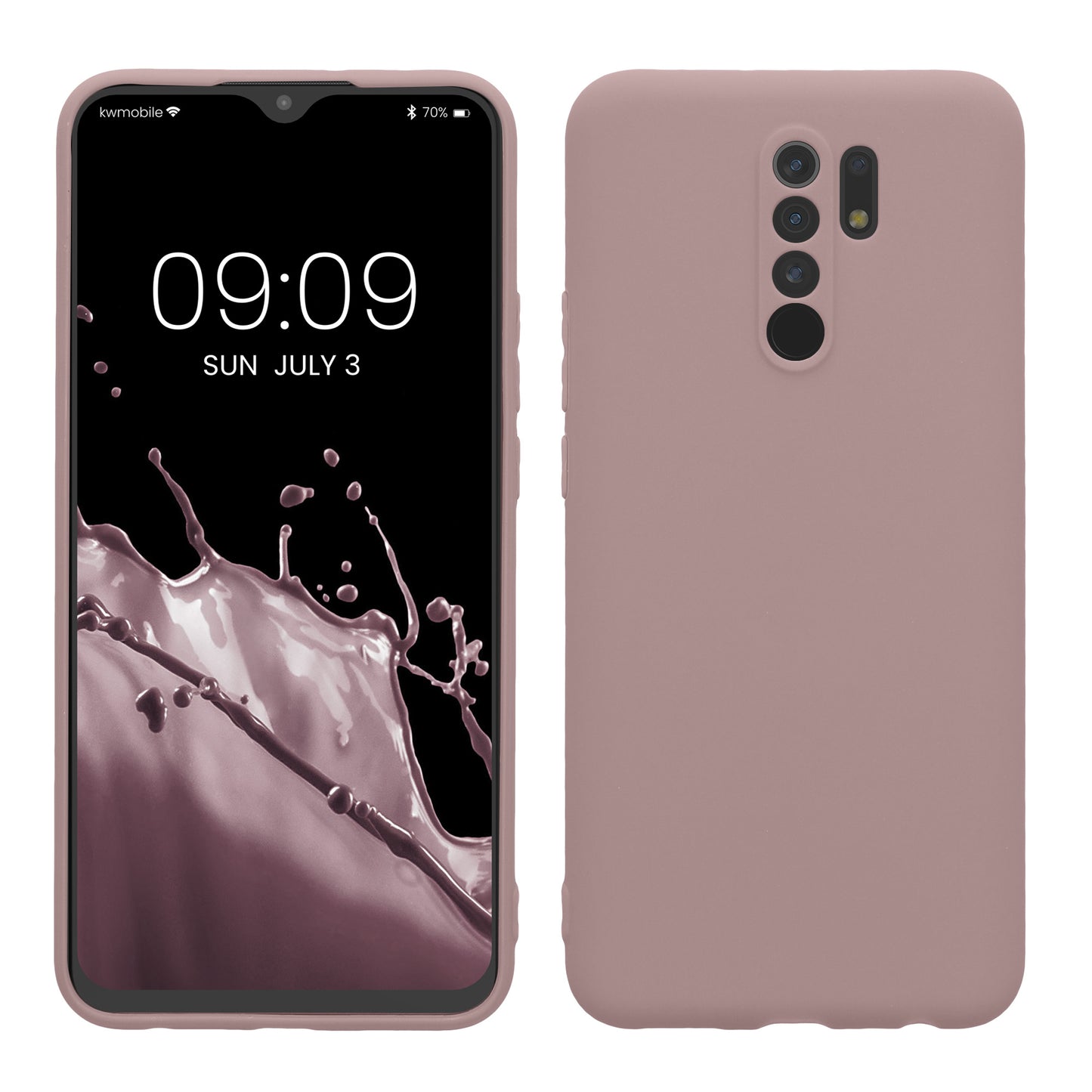 kwmobile Phone Case for Xiaomi Redmi 9 - Soft Phone Silicone Case - Protective Cover