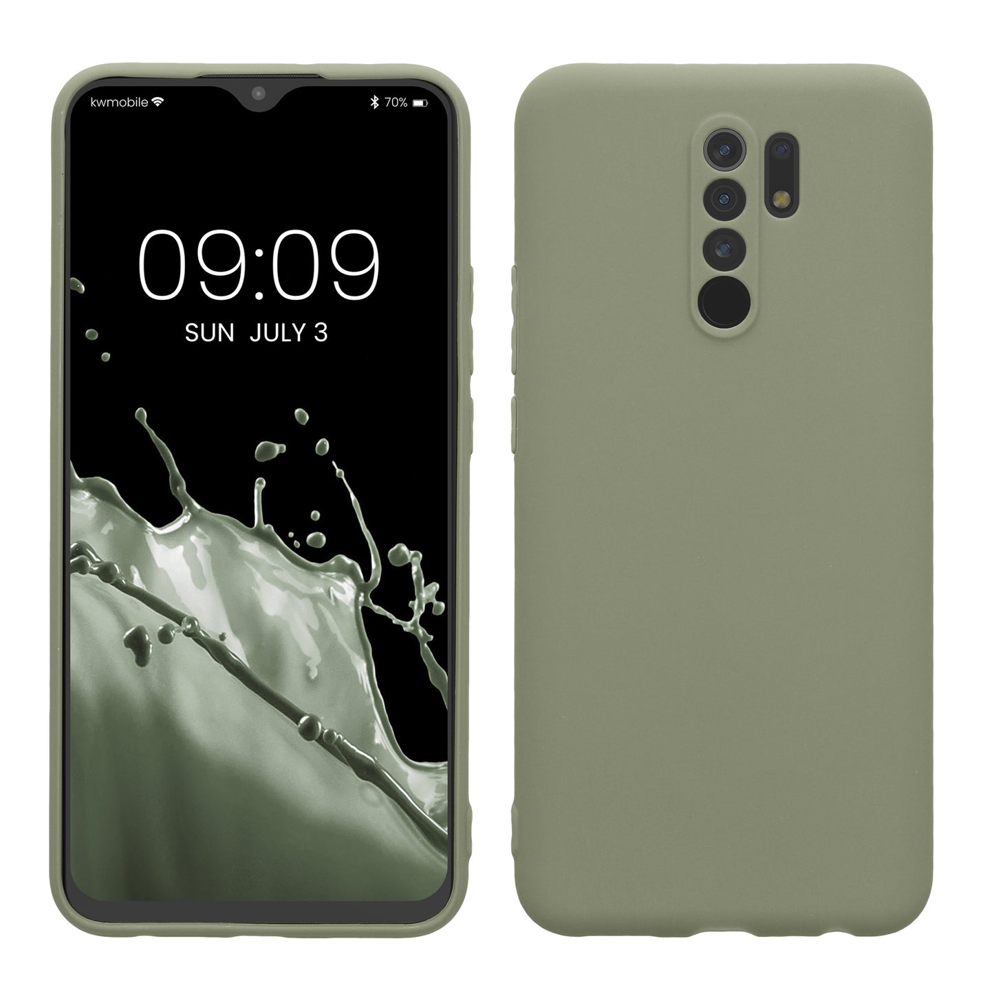 kwmobile Phone Case for Xiaomi Redmi 9 - Soft Phone Silicone Case - Protective Cover