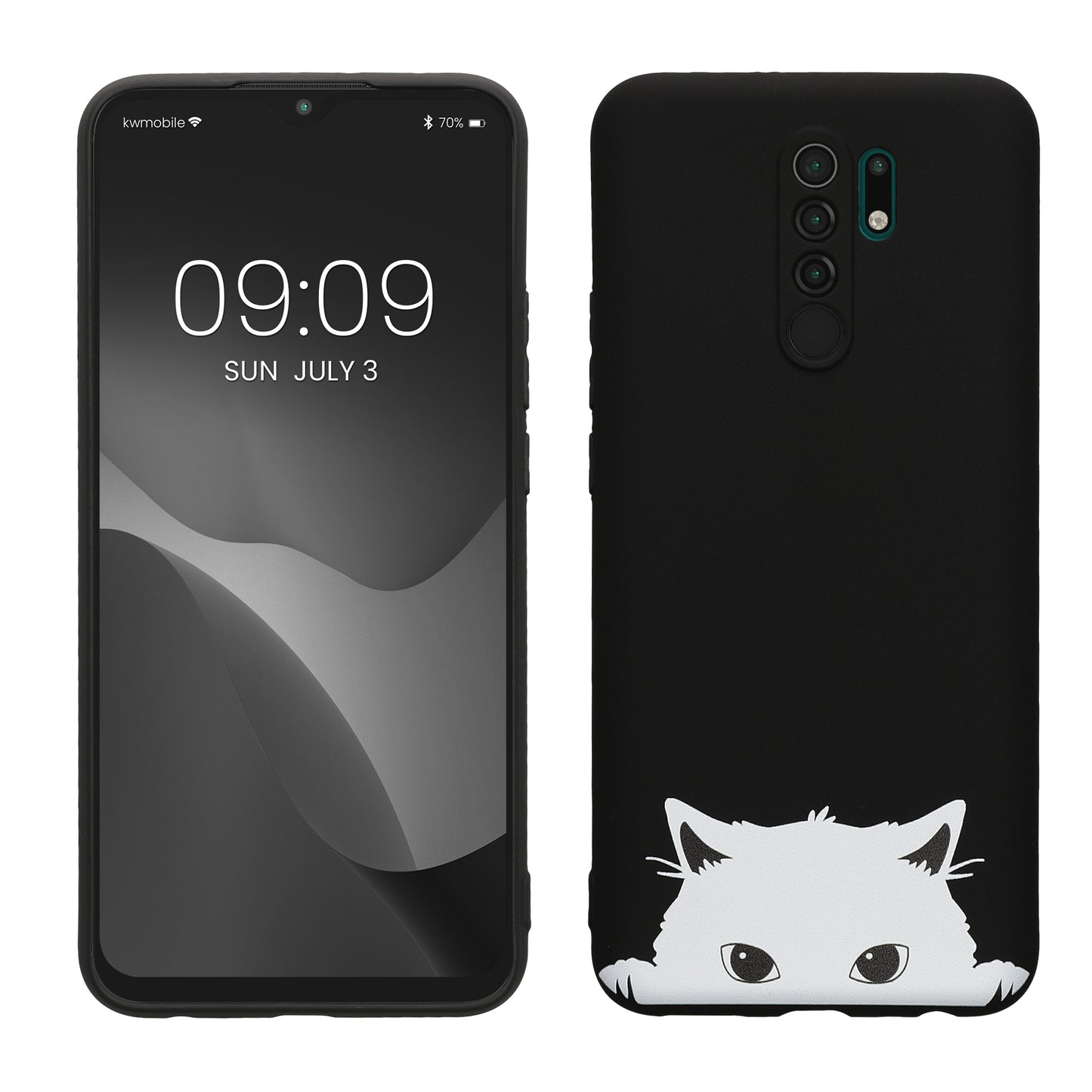 kwmobile Case Compatible with Xiaomi Redmi 9 Phone Case Silicone Cover