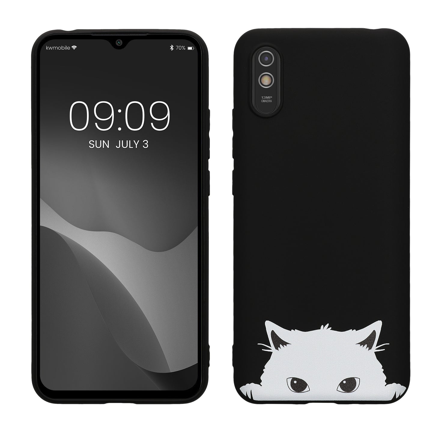 kwmobile Case Compatible with Xiaomi Redmi 9A / 9AT - Silicone Phone Cover