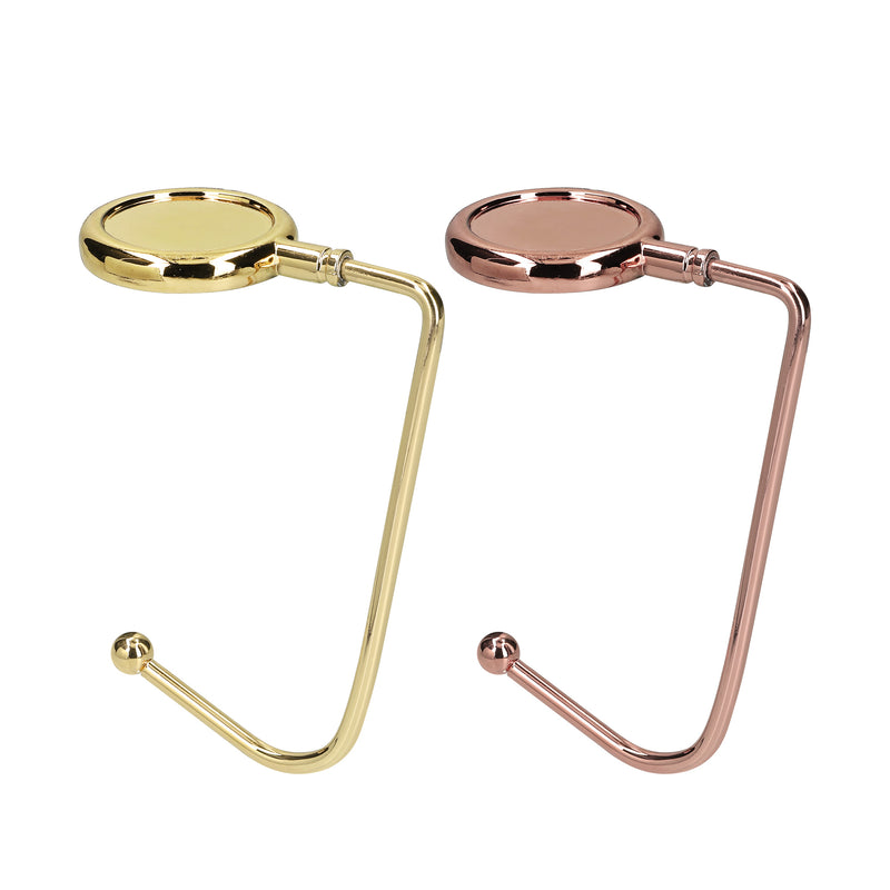 kwmobile Table Handbag Holder - Bag Hook - Bag Hanger - Bag Holder Hook - Table Hook Set