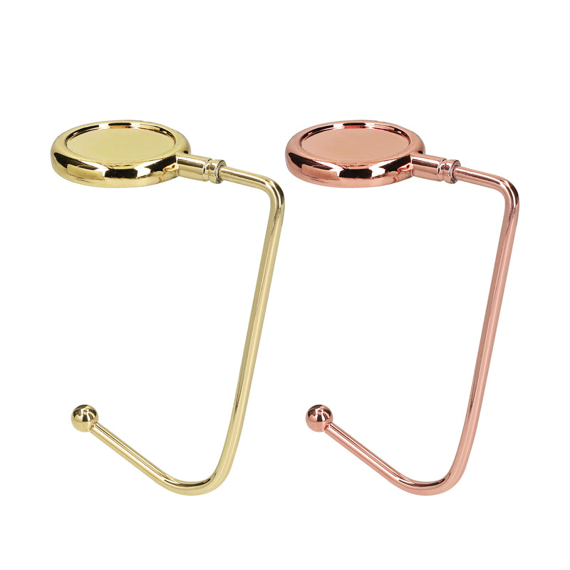 kwmobile Table Handbag Holder - Bag Hook - Bag Hanger - Bag Holder Hook - Table Hook Set
