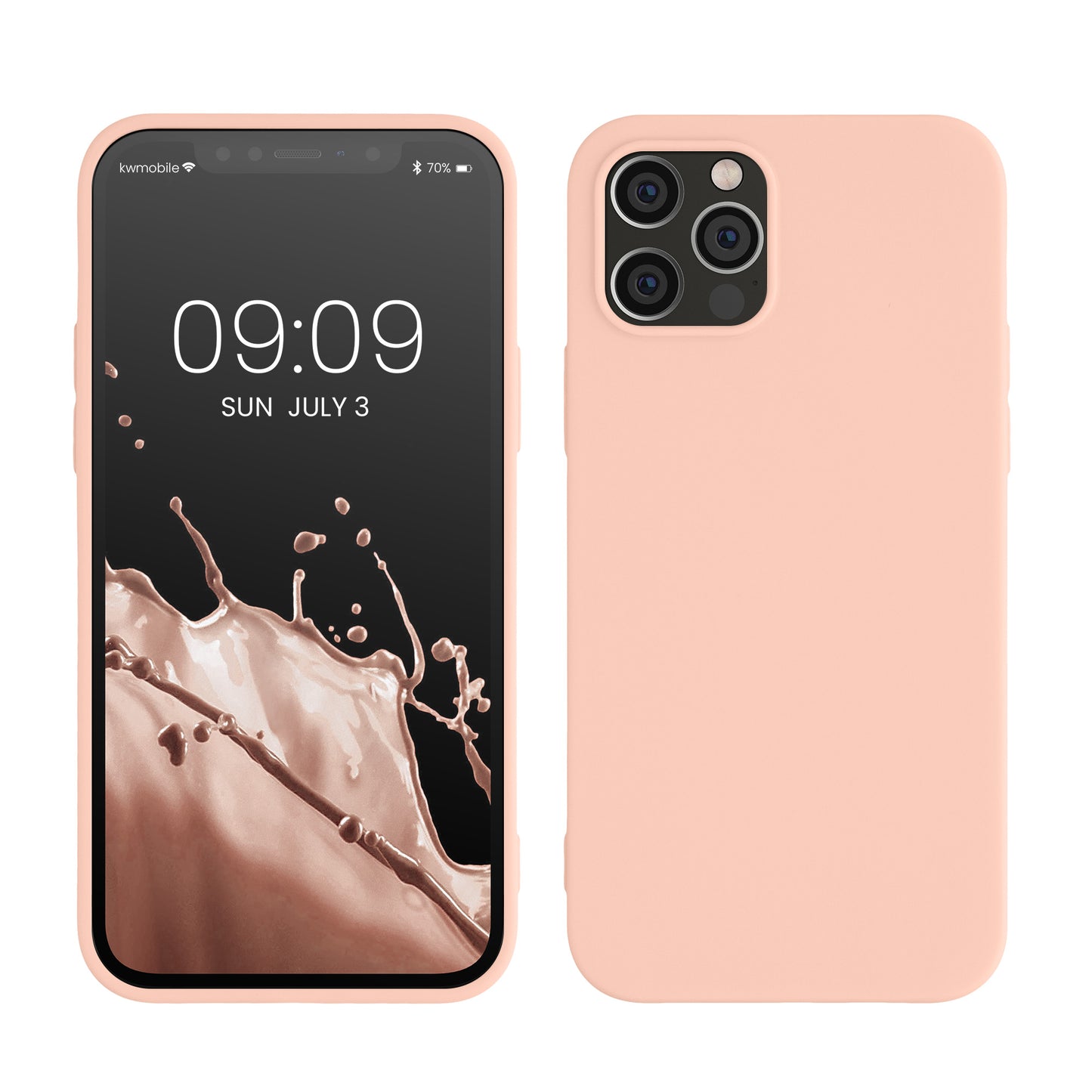 kwmobile Phone Case for Apple iPhone 12 / iPhone 12 Pro - Wireless Charging - Protective Cover
