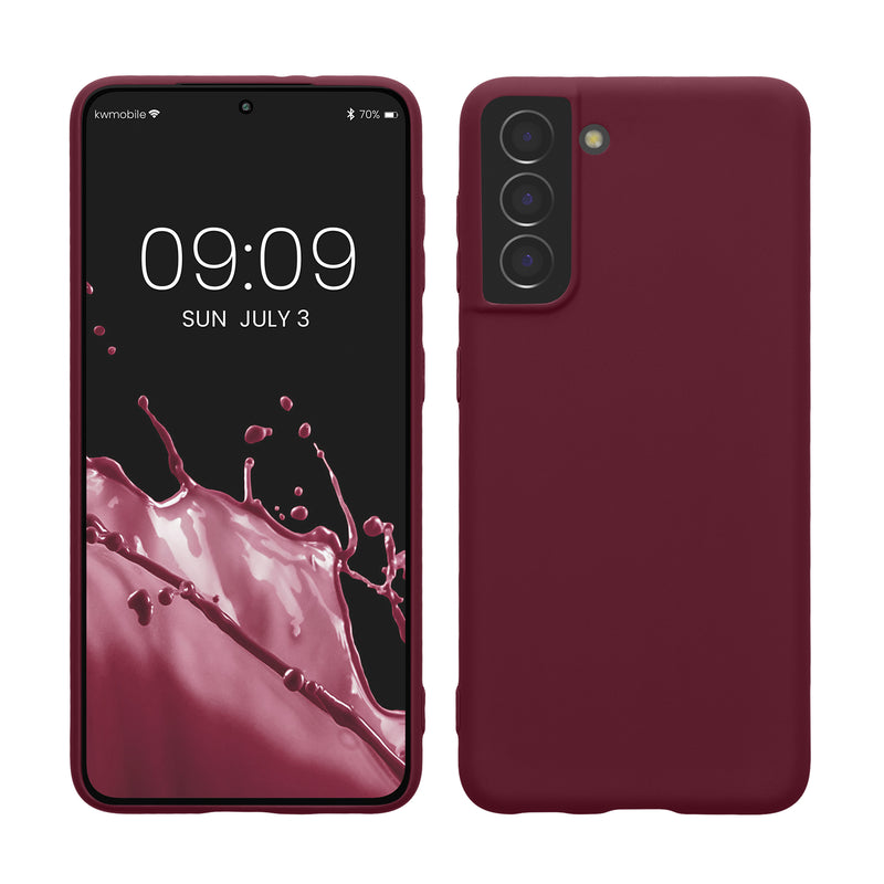kwmobile Phone Case for Samsung Galaxy S21 - Wireless Charging - Protective Cover