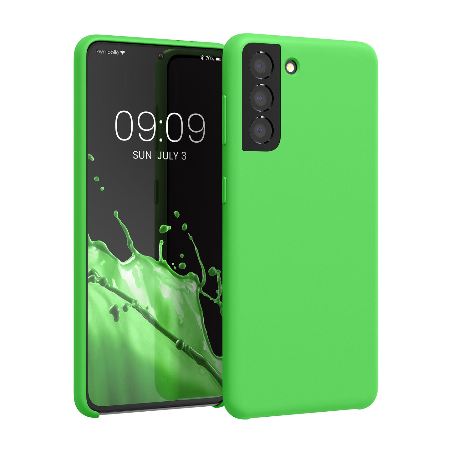 kwmobile Phone Case for Samsung Galaxy S21 - Silicone Case - Wireless Charging - Protective Cover