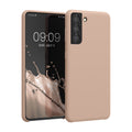 kwmobile Phone Case for Samsung Galaxy S21 - Silicone Case - Wireless Charging - Protective Cover