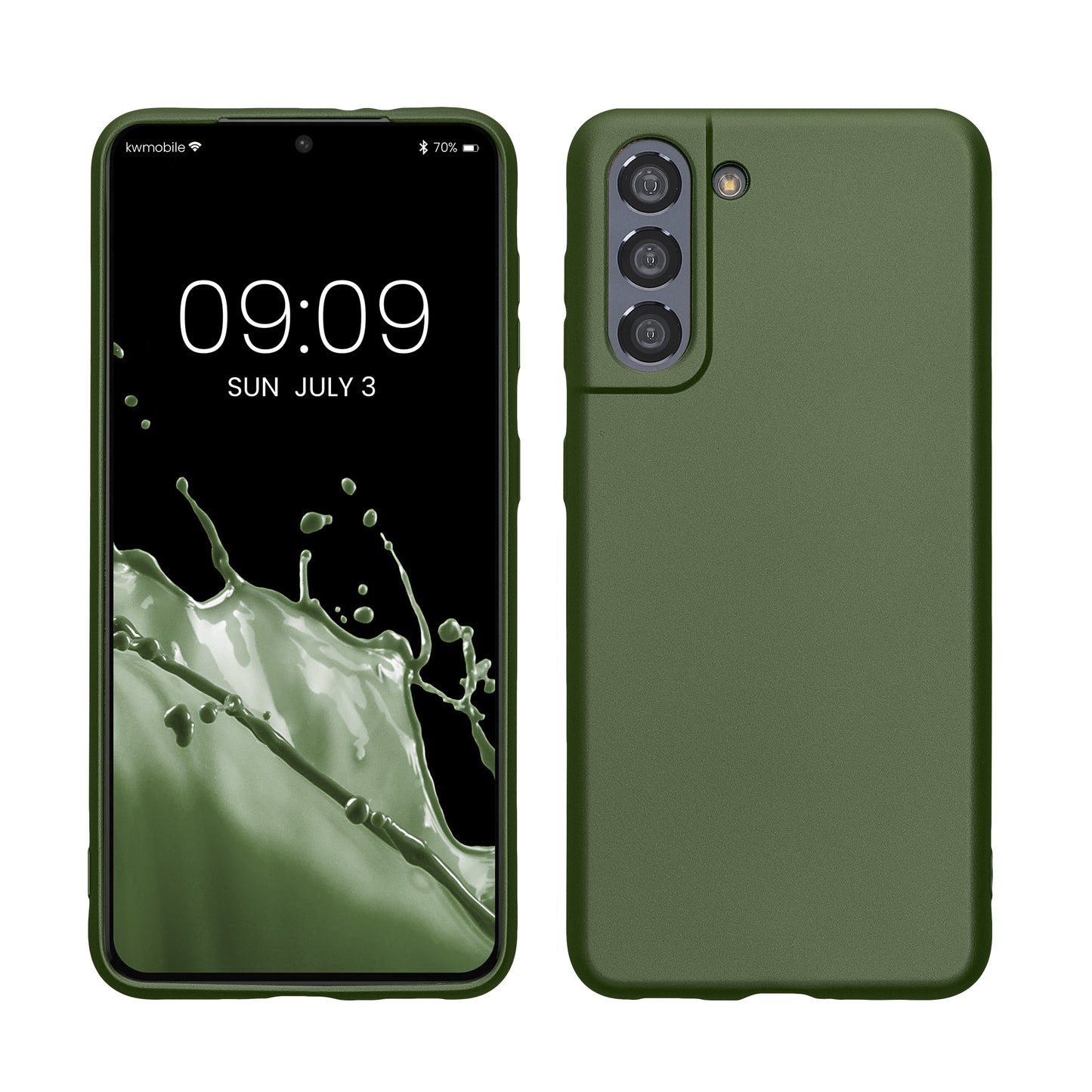 kwmobile Phone Case for Samsung Galaxy S21 - Silicone Case Protective Cover