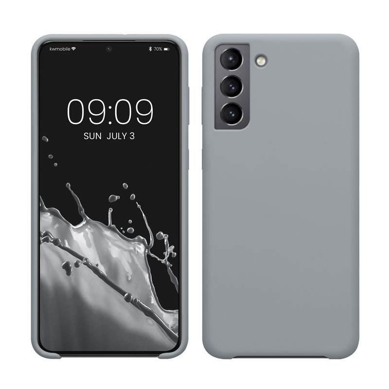 kwmobile Phone Case for Samsung Galaxy S21 Plus Case - Silicone Case - Wireless Charging - Protective Cover