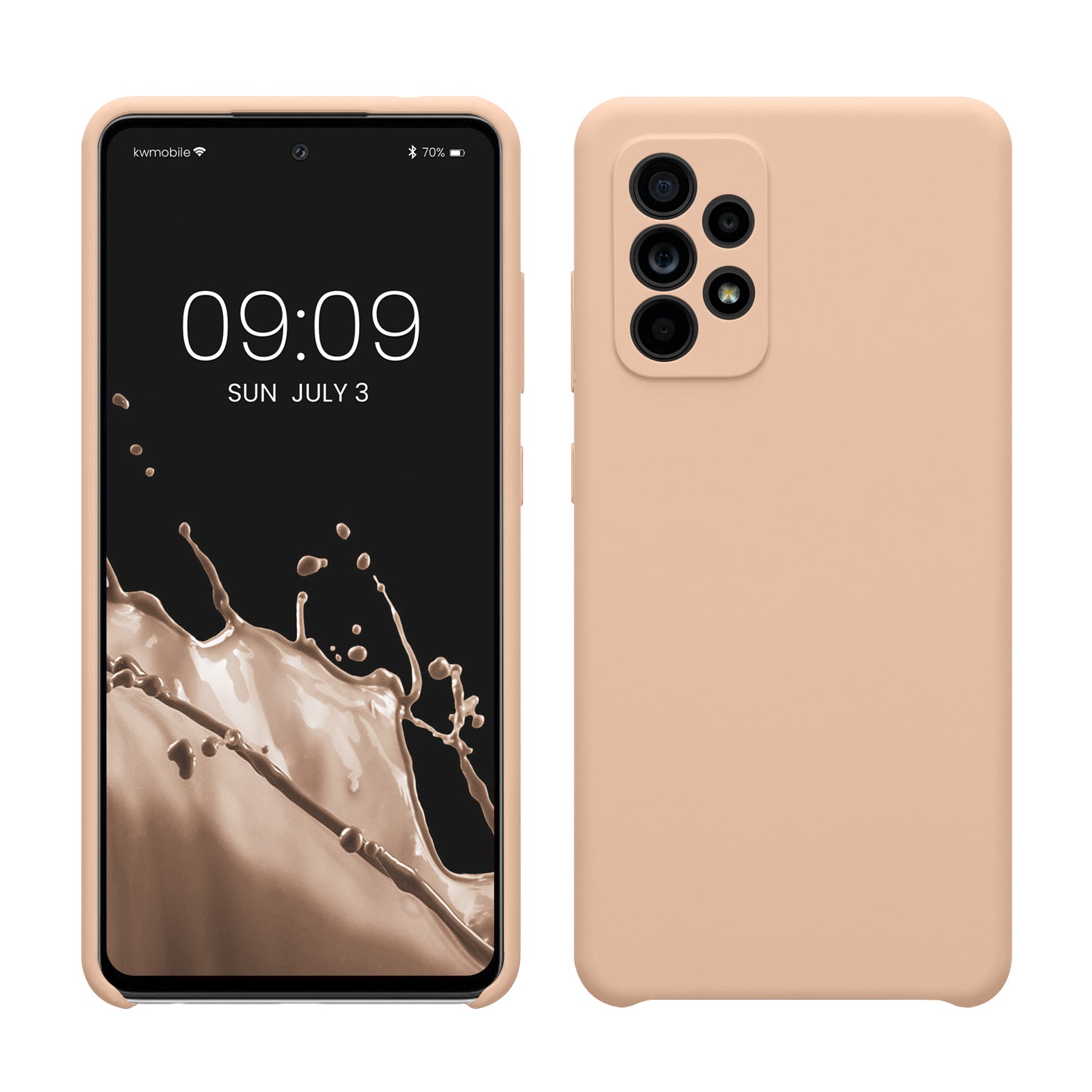 kwmobile Cell Phone Case for Samsung Galaxy A52 / A52 5G / A52s 5G - Silicone Case - Wireless Charging - Protective Cover