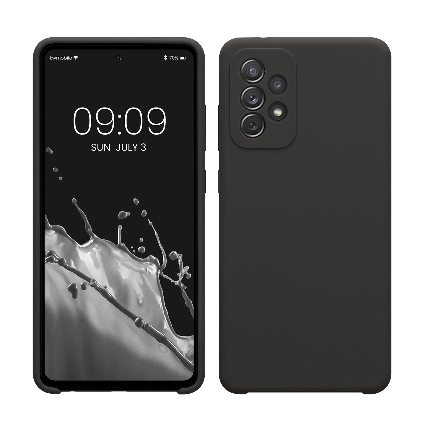 kwmobile Phone Case for Samsung Galaxy A72 - Silicone Case - Wireless Charging - Protective Cover