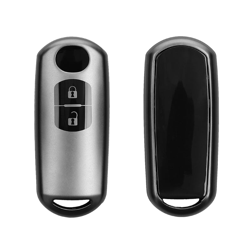 kwmobile Car Key Cover compatible with Mazda 2-Button Keyless Go Car Key - Silicone Case