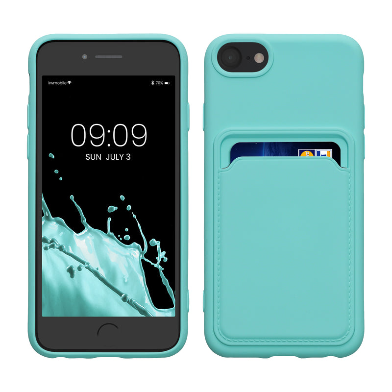 kwmobile Phone Case Compatible with Apple iPhone SE (2022) / iPhone SE (2020) / iPhone 8 / iPhone 7 Case - Phone Cover with Card Slot