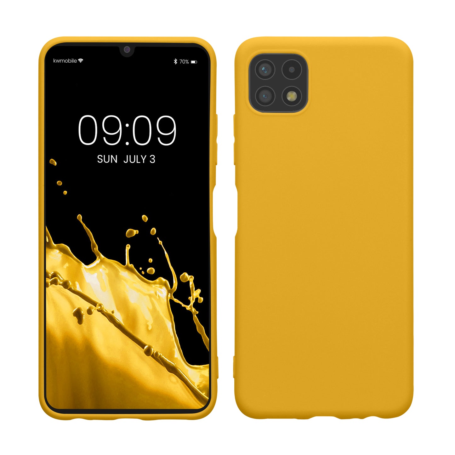 kwmobile Phone Case for Samsung Galaxy A22 5G - Wireless Charging - Protective Cover