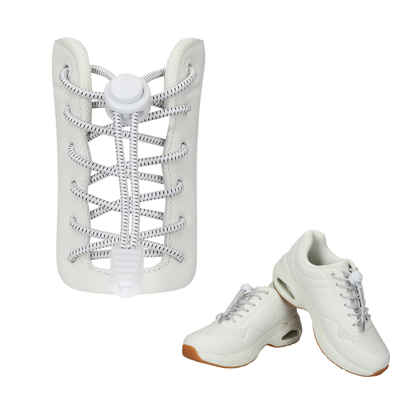 kwmobile 2x Quick-Release Laces - Shoe Laces with Quick Lacing System - 120cm Laces with Stopper