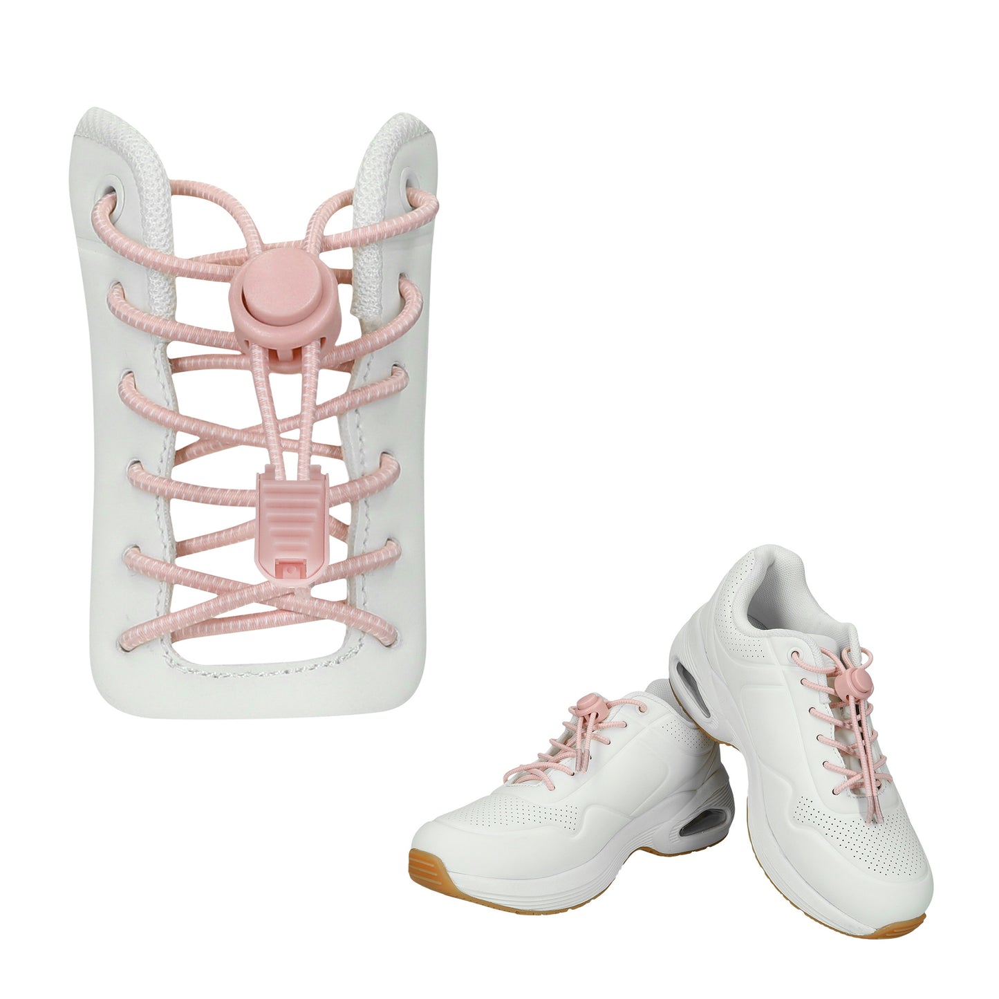 kwmobile 2x Quick-Release Laces - Shoe Laces with Quick Lacing System - 120cm Laces with Stopper