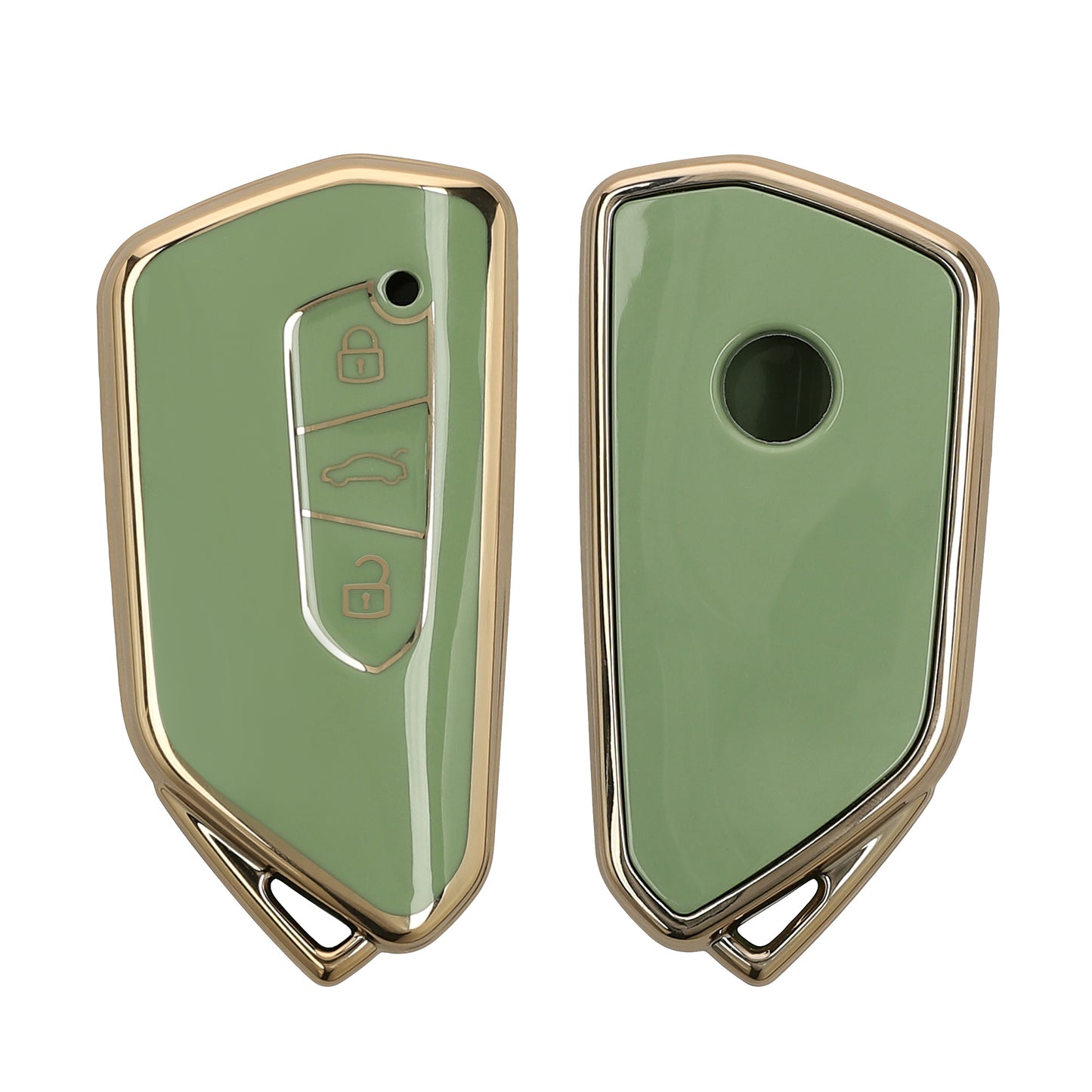 kwmobile Car Key Cover Compatible with VW Golf 8 3-Button Car Key
