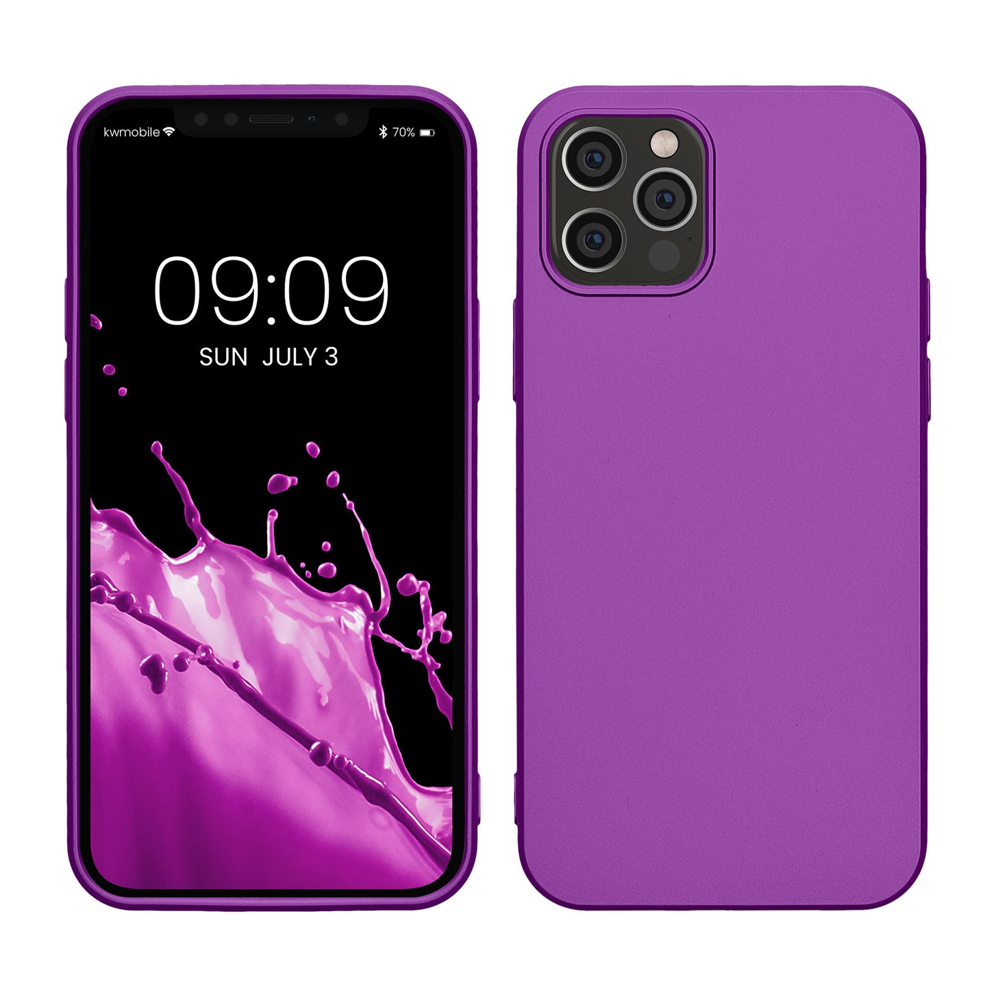 kwmobile Phone Case for Apple iPhone 12 / iPhone 12 Pro Case - Silicone Case - Protective Cover