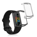 kwmobile Protective Case for Fitbit Charge 6 / Charge 5 Fullbody Screen Cover Set