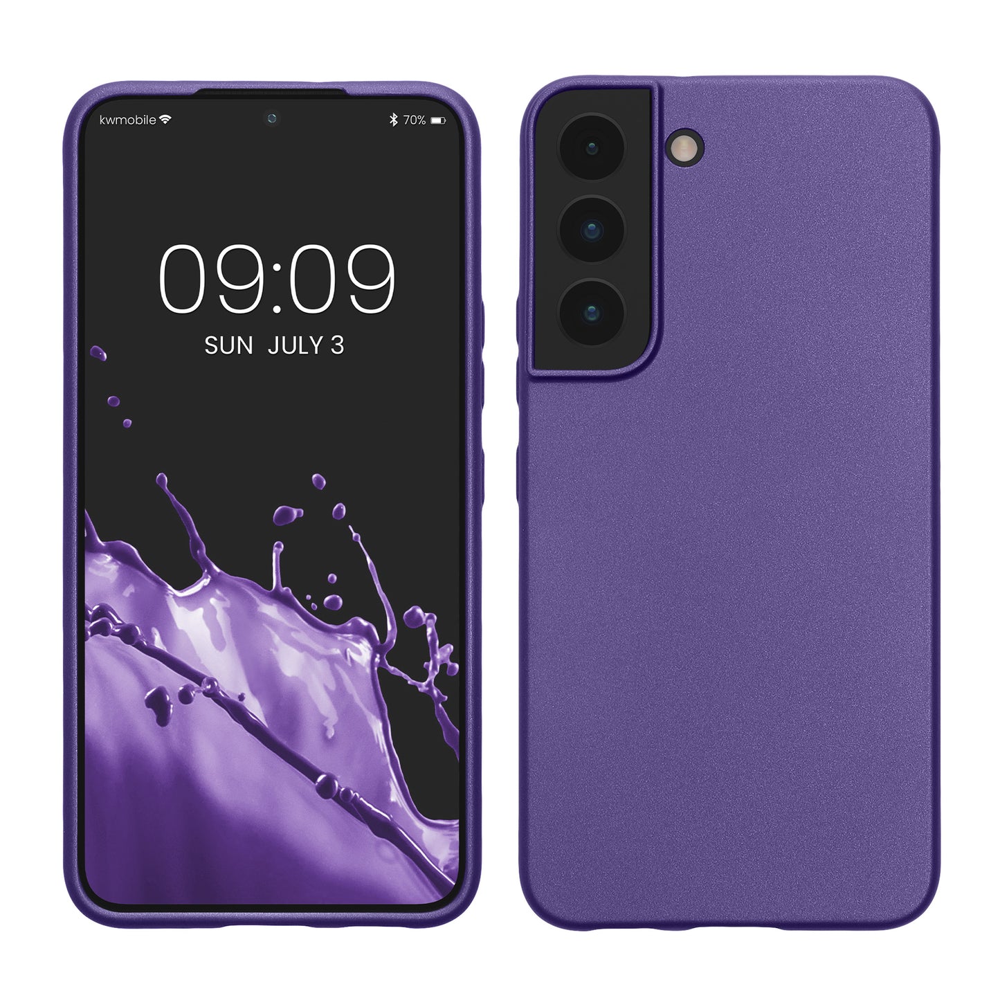 kwmobile Phone Case for Samsung Galaxy S22 - Silicone Case Protective Cover