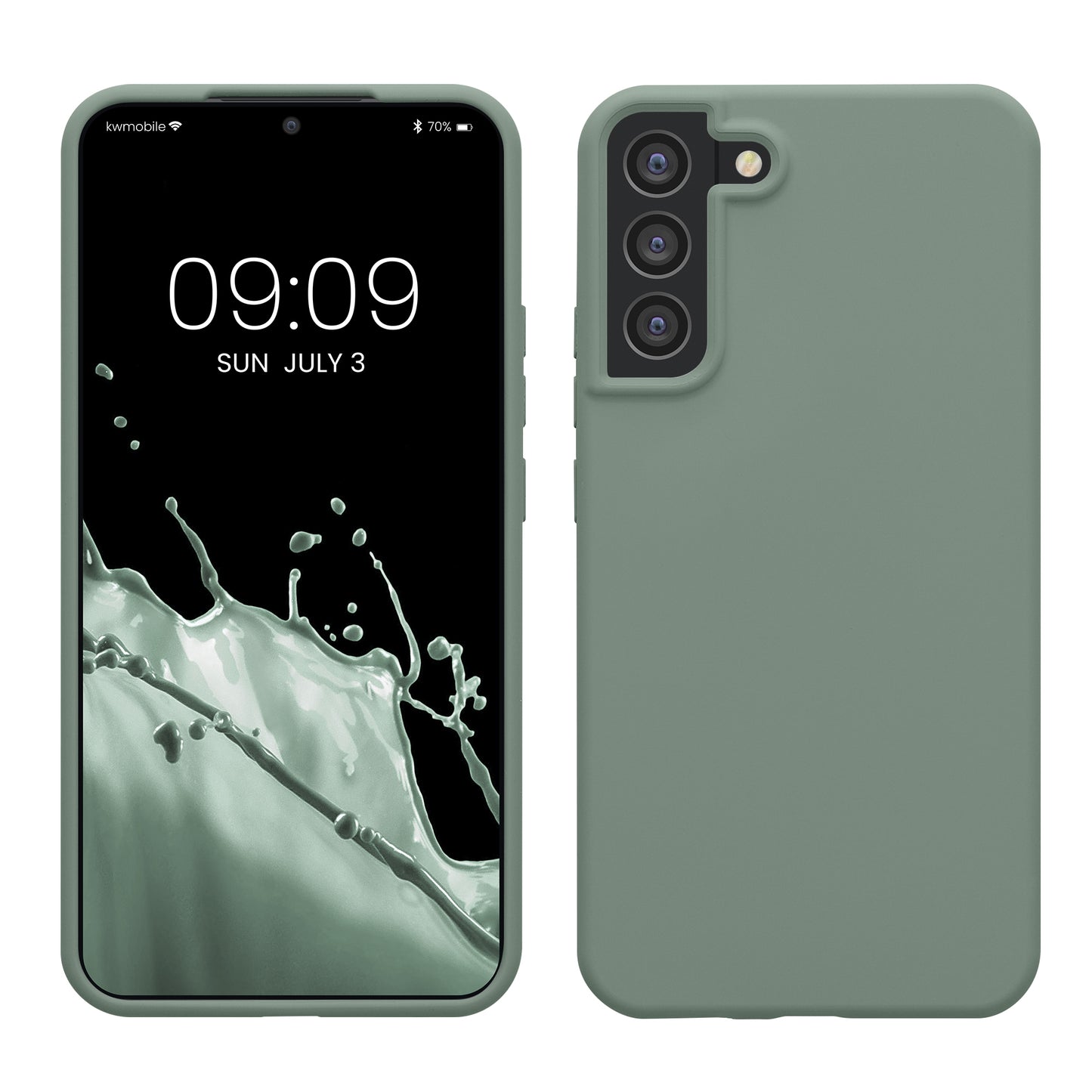 kwmobile Case for Samsung Galaxy S22 Plus - Silicone Case - Wireless Charging - Protective Cover