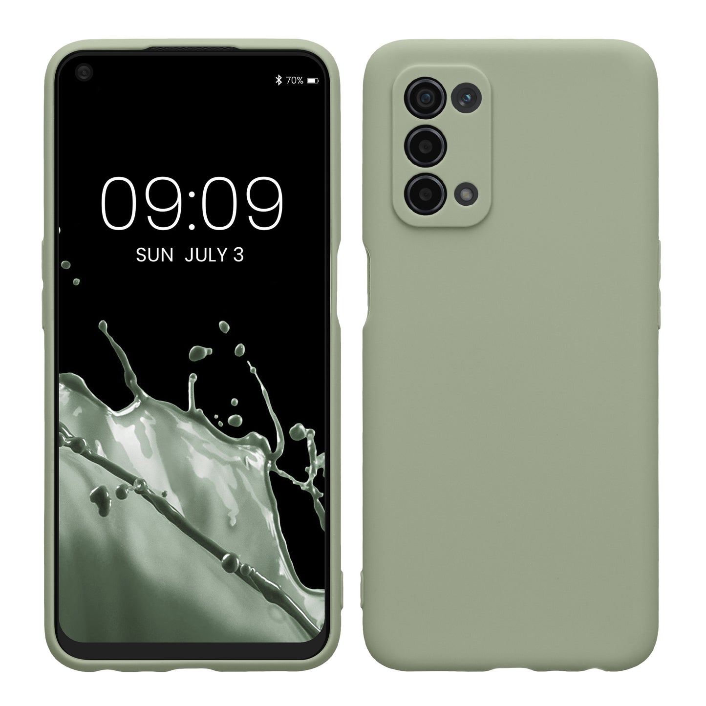 kwmobile Phone Case for Oppo A74 (5G) / A54 (5G) - Soft Silicone Phone Cover - Protective Case
