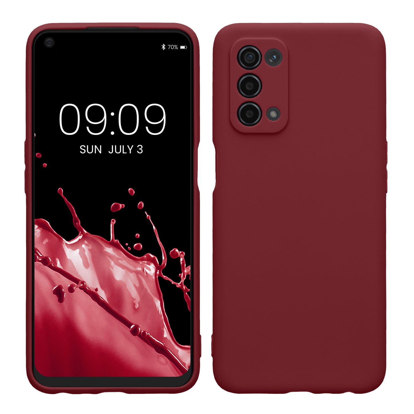 kwmobile Phone Case for Oppo A74 (5G) / A54 (5G) - Soft Silicone Phone Cover - Protective Case