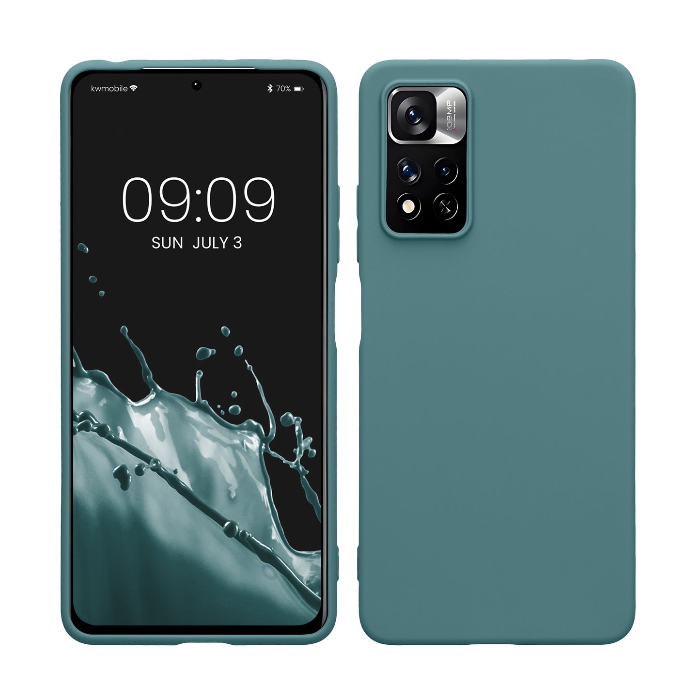 kwmobile Phone Case for Xiaomi Redmi Note 11 Pro / Note 11 Pro (5G) / Note 12 Pro (4G) Case - Wireless Charging - Protective Cover