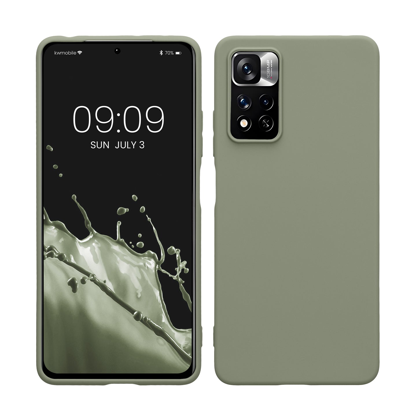 kwmobile Phone Case for Xiaomi Redmi Note 11 Pro / Note 11 Pro (5G) / Note 12 Pro (4G) Case - Wireless Charging - Protective Cover