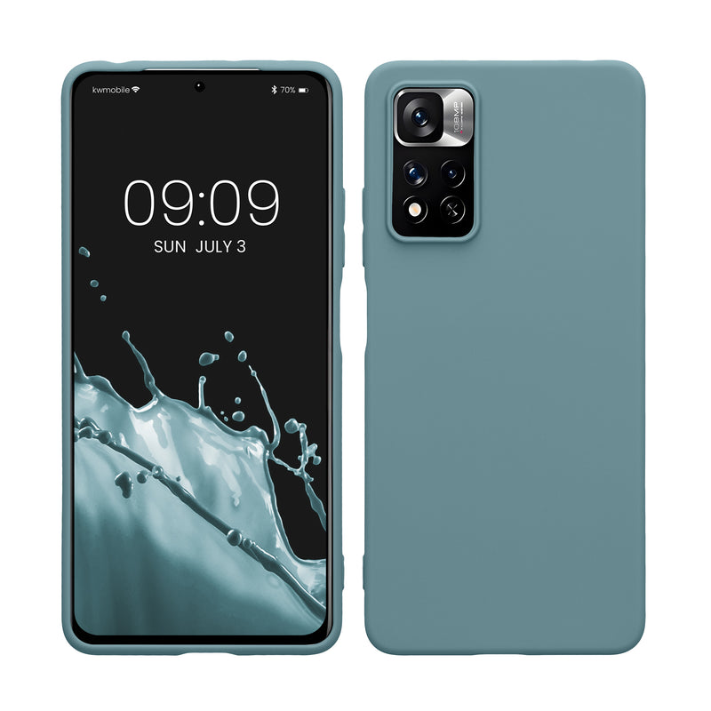 kwmobile Phone Case for Xiaomi Redmi Note 11 Pro / Note 11 Pro (5G) / Note 12 Pro (4G) Case - Wireless Charging - Protective Cover
