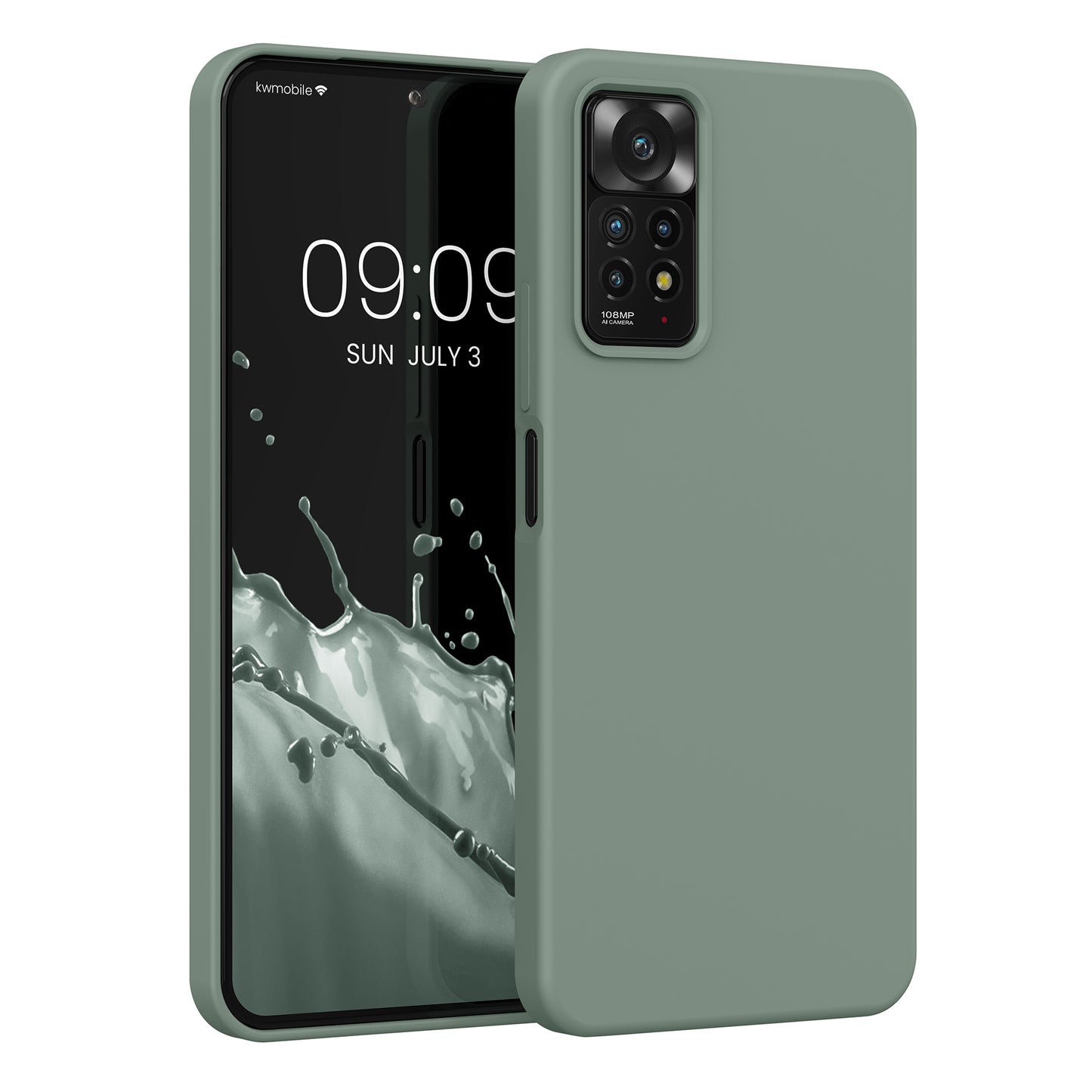 kwmobile Phone Case for Xiaomi Redmi Note 11 Pro / Note 11 Pro (5G) / Note 12 Pro (4G) Case - Silicone - Wireless Charging - Protective Cover