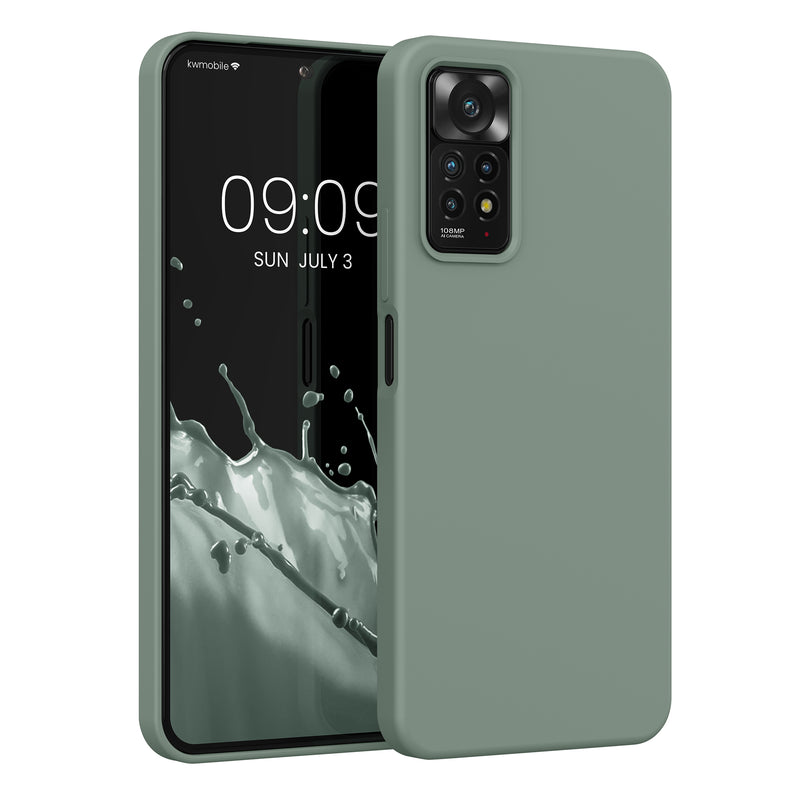 kwmobile Phone Case for Xiaomi Redmi Note 11 Pro / Note 11 Pro (5G) / Note 12 Pro (4G) Case - Silicone - Wireless Charging - Protective Cover