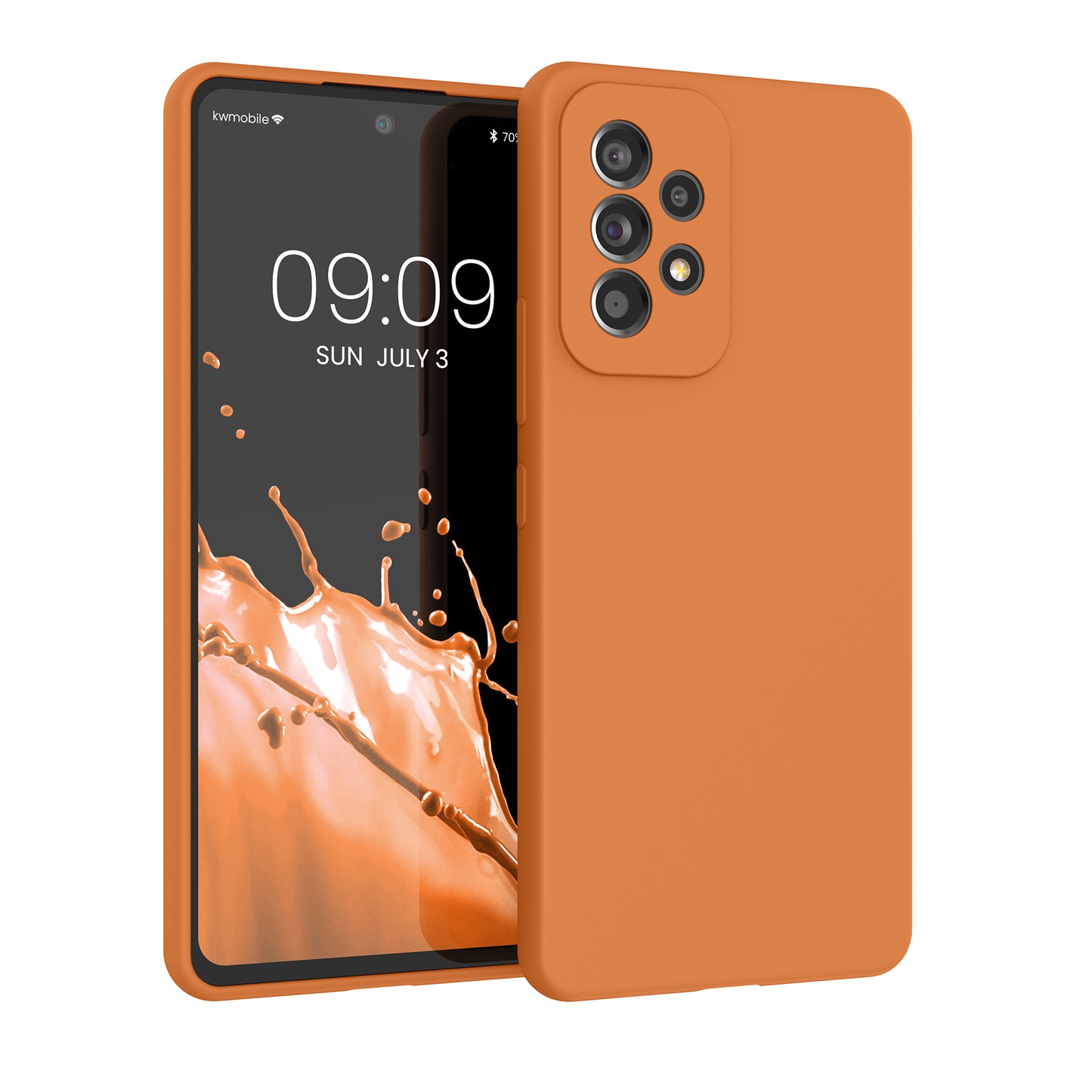 kwmobile Phone Case for Samsung Galaxy A53 5G - Silicone Case - Wireless Charging - Protective Cover