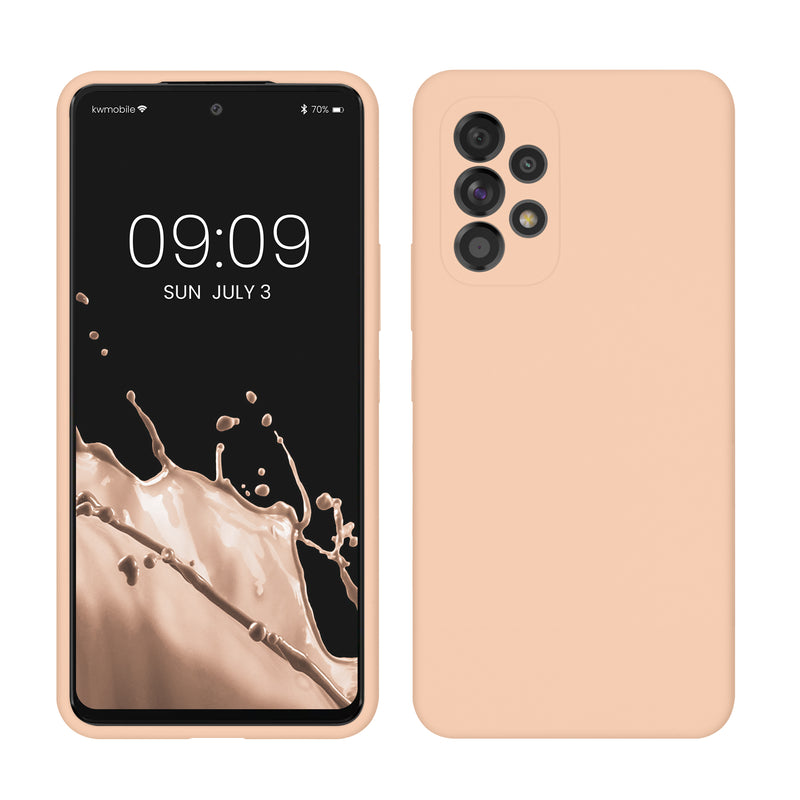 kwmobile Phone Case for Samsung Galaxy A53 5G - Silicone Case - Wireless Charging - Protective Cover